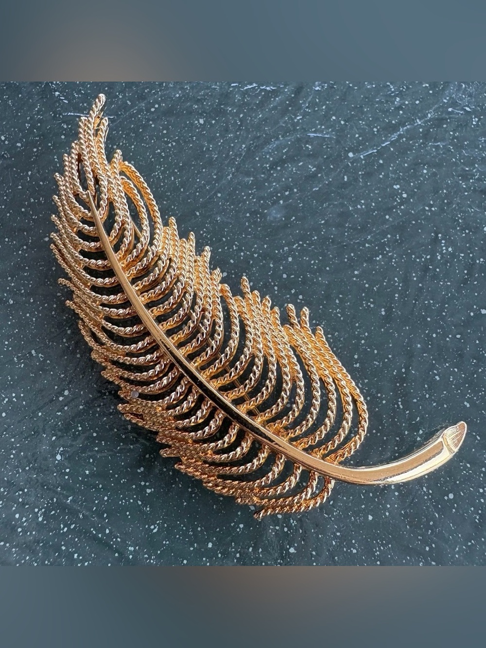 Monet Gold Leaf Hair Clip